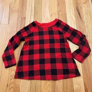 Plaid Red and Black girls Shirt